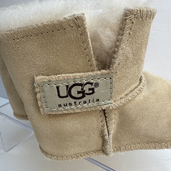 UGG AUSTRALIA INFANT TAN ERIN I BOOTIES SZ M US 4/5 AUTHENTIC NWB - Picture 5 of 14